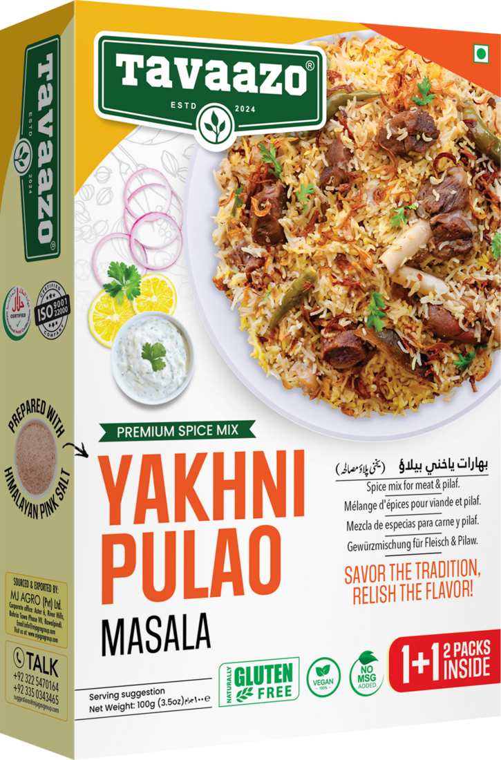 TAVAAZO Yakhni Pulao Masala genuine pack